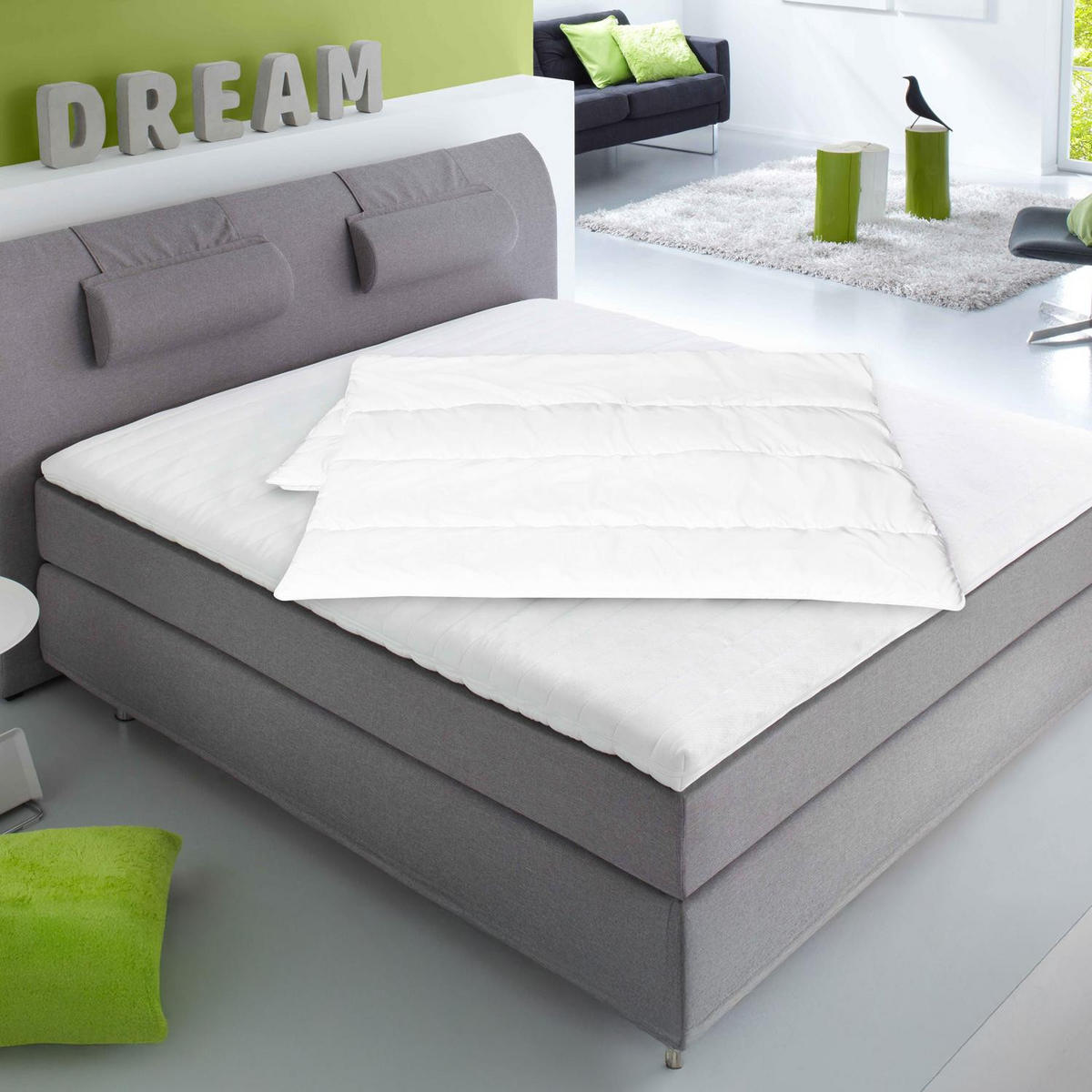 BETTDECKE Basic 135x200 cm - Weiß, Textil (135/200cm) - CloudComfort