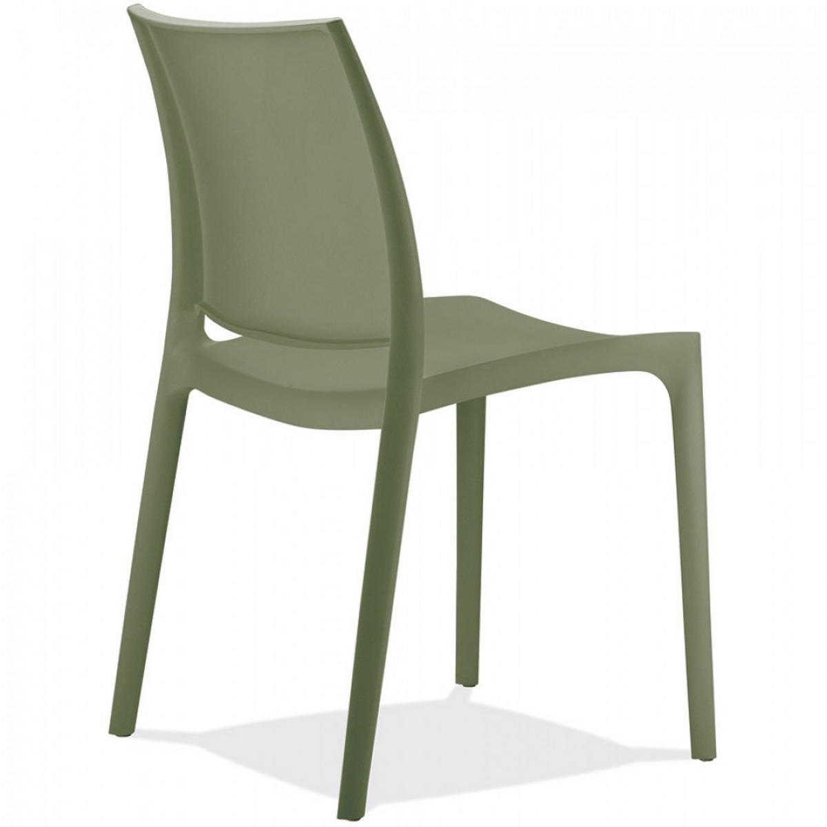 STUHL Grün 45x82x53cm - Olivgrün/Grün, Kunststoff (45/82/53cm) - AlterEgo