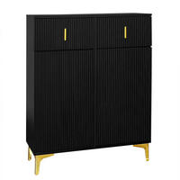 SIDEBOARD Schwarz 83/35/101 cm - Schwarz, Holzwerkstoff (35/101/83cm) - Urban Meuble
