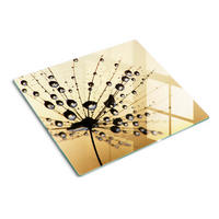GLASPLATTE 60x52 cm Löwenzahn - Beige, Glas (60/0.4/52cm) - TULUP