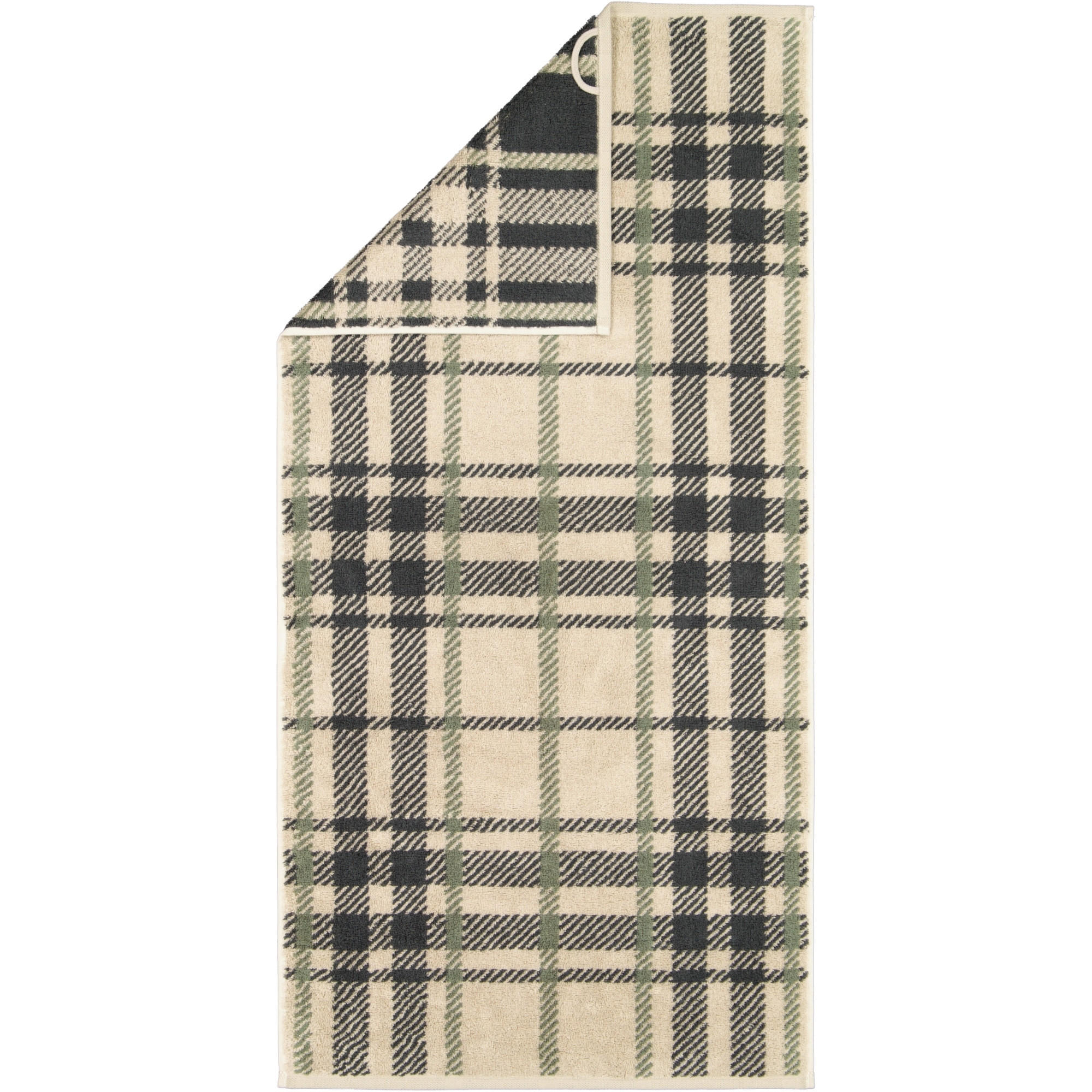 HANDTÜCHER ALPENCHIC EDITION KARO 6231 NATUR - 37 - Beige, Textil (50/100cm) - Cawoe