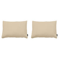 RÜCKENKISSEN Canvas 40/60 cm 2er-Set - Beige, Textil (60/8/40cm) - Madison