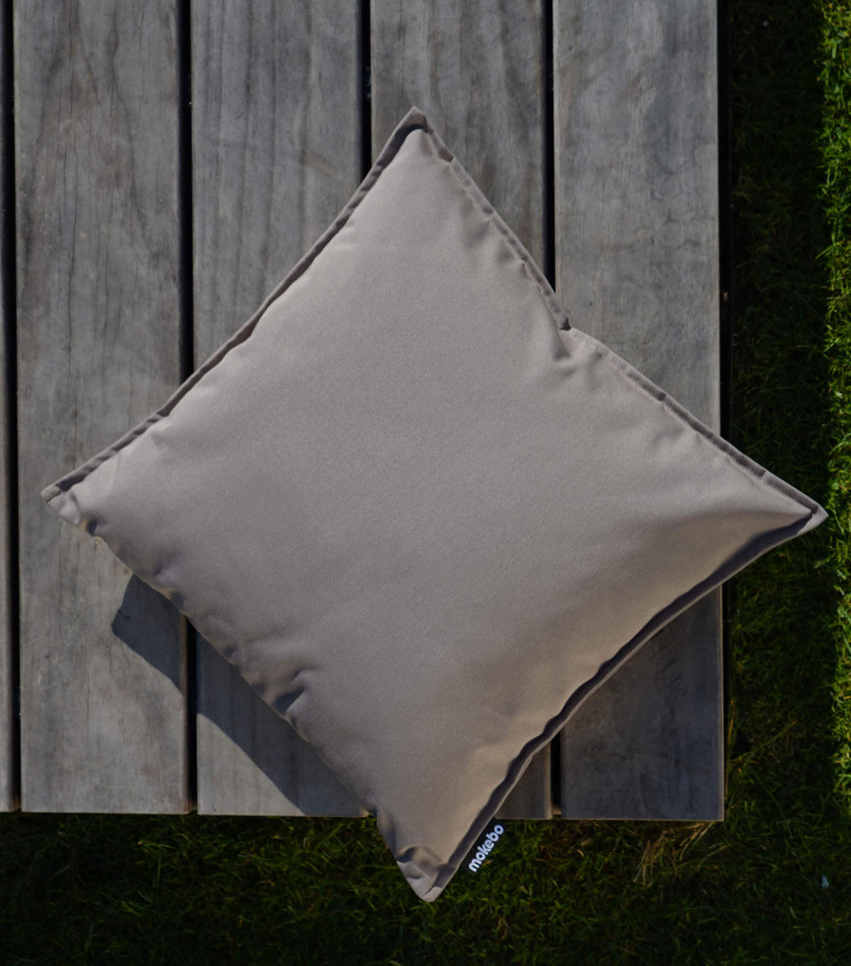 KISSENHÜLLE Die Auszeit - Taupe, Textil (45/1.5cm) - Mokebo
