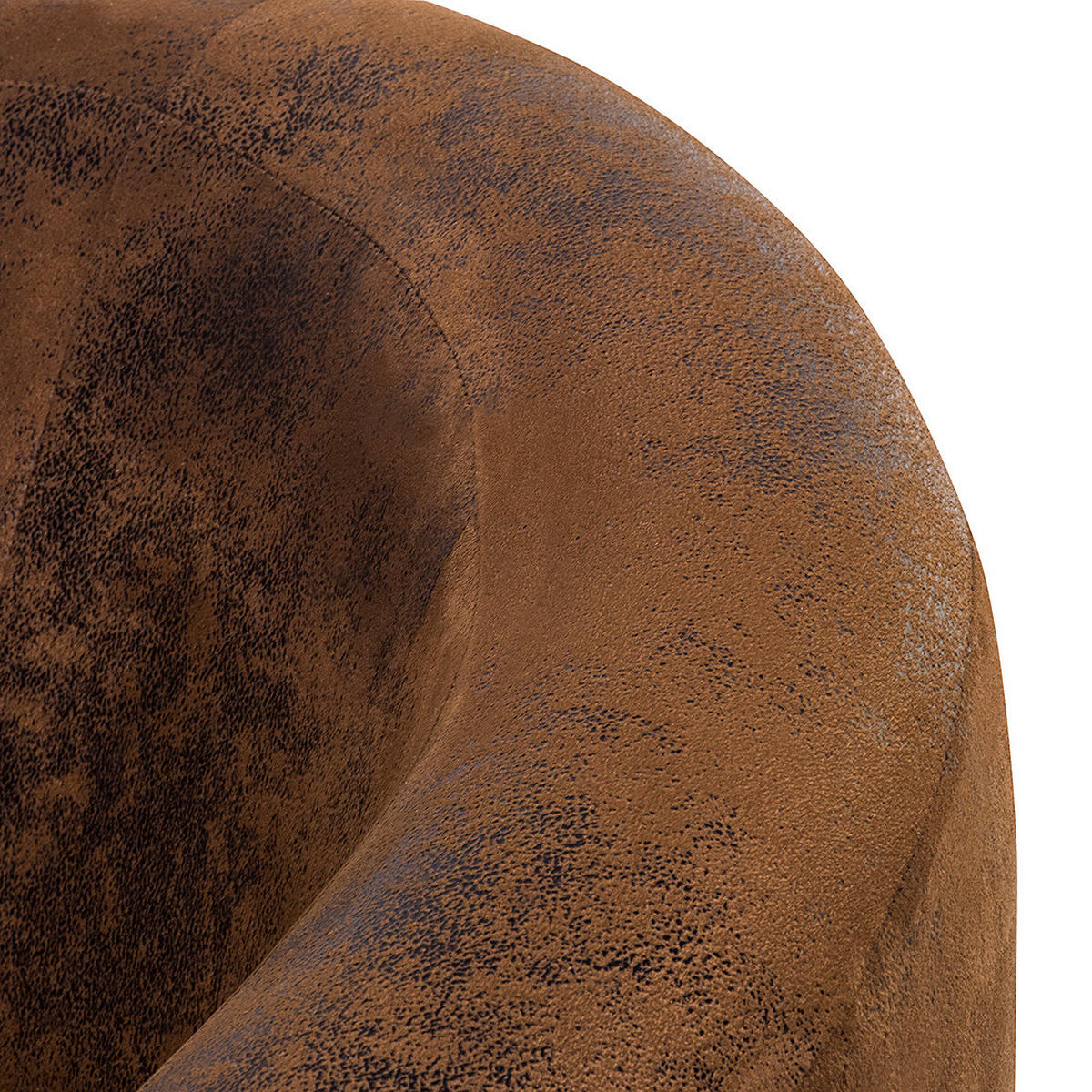 DREHSESSEL - Braun/Grau, Textil (92/75/80cm) - home24