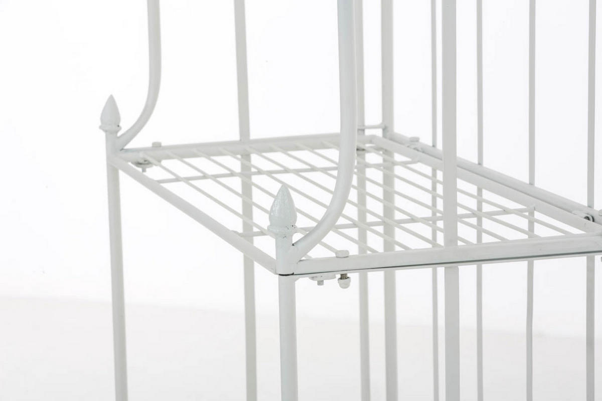 STANDREGAL Florenz weiß - Weiß, Metall (66/175/32cm) - TPFGarden