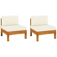 GARTENSOFA TYZM 63/60/61 cm - Creme, Holz (63/60/61cm) - ZMH