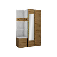 GARDEROBEN-SET Orion XXVI - Hellgrau/Eiche Artisan, Holzwerkstoff/Kunststoff (116/186/46cm) - MIRJAN24