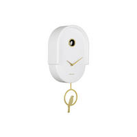 WANDUHR Tweet Weiß 20/8.5/42 cm - Weiß, Kunststoff (8.5/42/20cm) - Karlsson