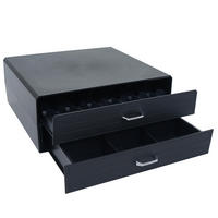 SCHUBLADENBOX eckig Schwarz - Schwarz, Kunststoff (34/32cm) - MCW