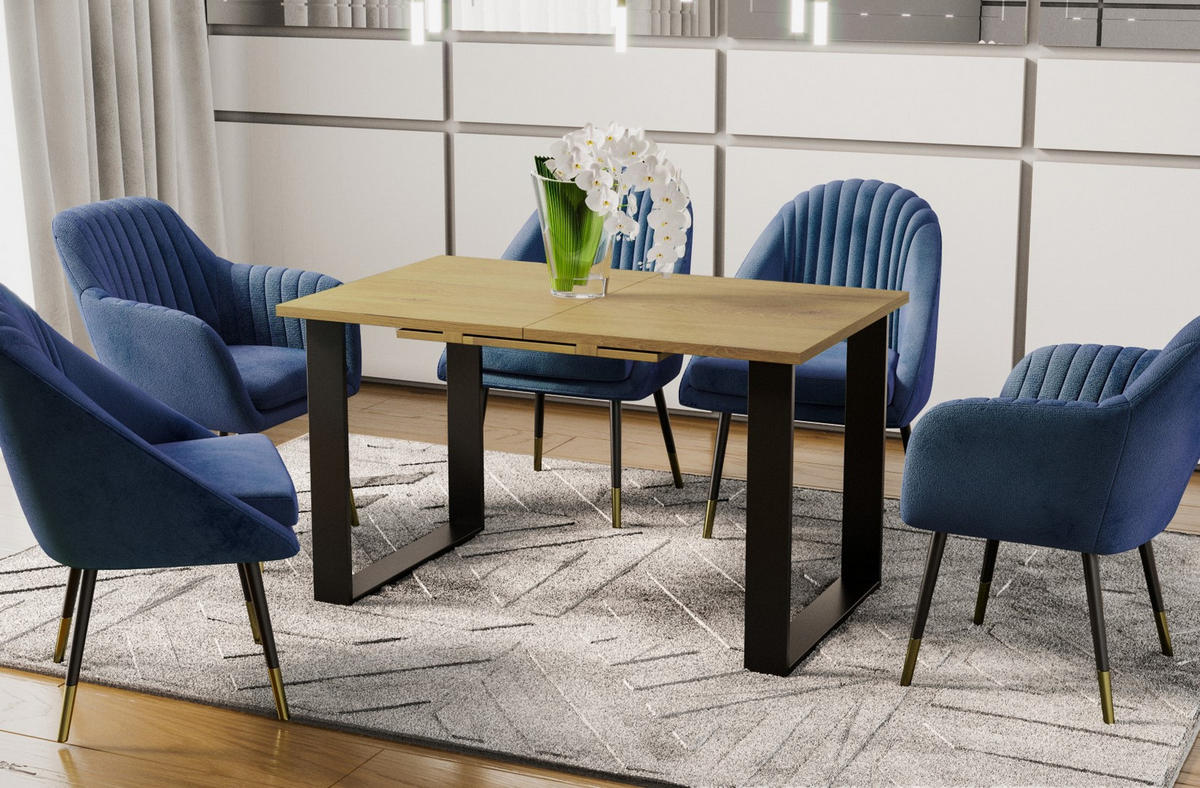 ESSTISCH Cora ausziehbar bis 210 cm - Eichefarben, Holzwerkstoff (130/80/76cm) - Endo-Moebel