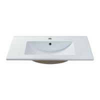 EINBAUWASCHBECKEN - 101 cm x 46.5 cm - keramik - weiß Motiac - Weiß, Keramik (101/17/46.5cm) - Vente-Unique