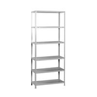 SCHRAUBREGAL PANDA TALL | HxBxT 200x110x40cm | 6 Fachböden | Fachlast 90kg | Grau - Grau, Metall (110/200/40cm) - PROREGAL