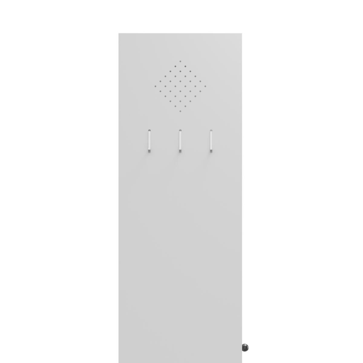 HIGHBOARD DE-38774 70/35/155 cm 4 verstellbare Böden Weiß - Weiß, Holzwerkstoff (70/155/35cm) - ComfortXL