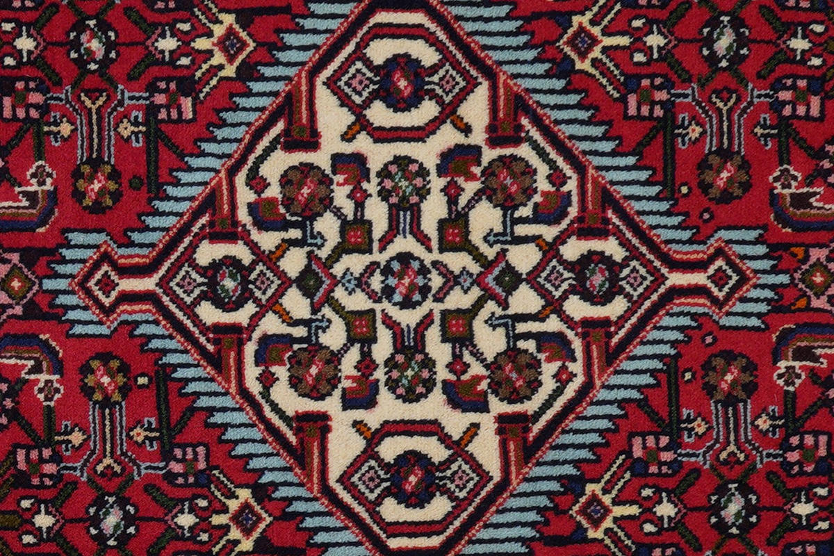 ORIENTTEPPICH handgeknüpft Assadabad Rot 136/81 cm Schurwolle - Rot, Textil (81/136cm) - Looma