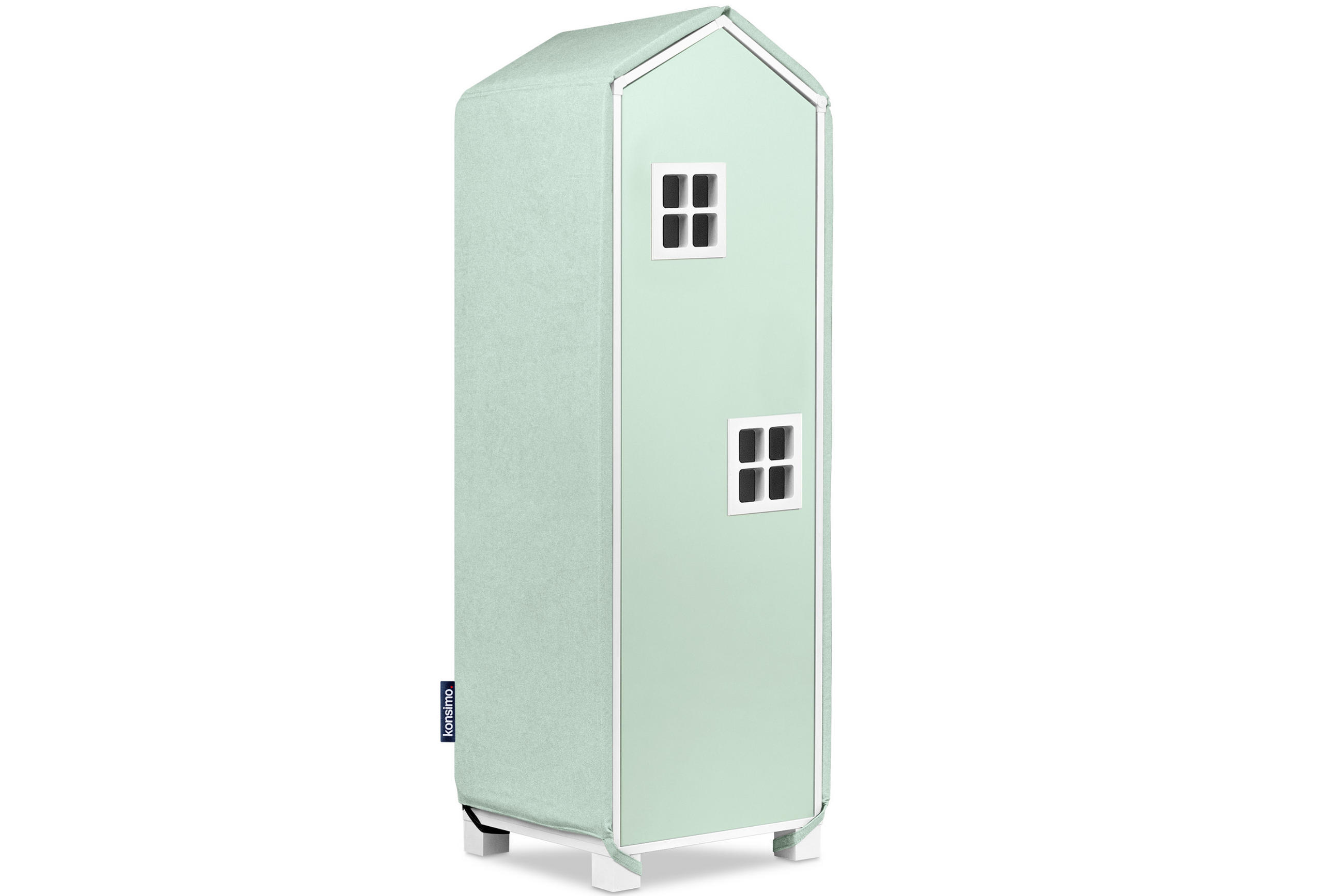 BEZUG-FÜR-KINDERKLEIDERSCHRANK MIRUM Abdeckung, Hellgrün - Hellgrün/Grün, Textil (126/3/40cm) - KONSIMO®