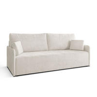 SOFA NUBO mit Schlaffunktion und Bettkasten Harmony 01 - Beige, Textil (205/91/86cm) - Lookway