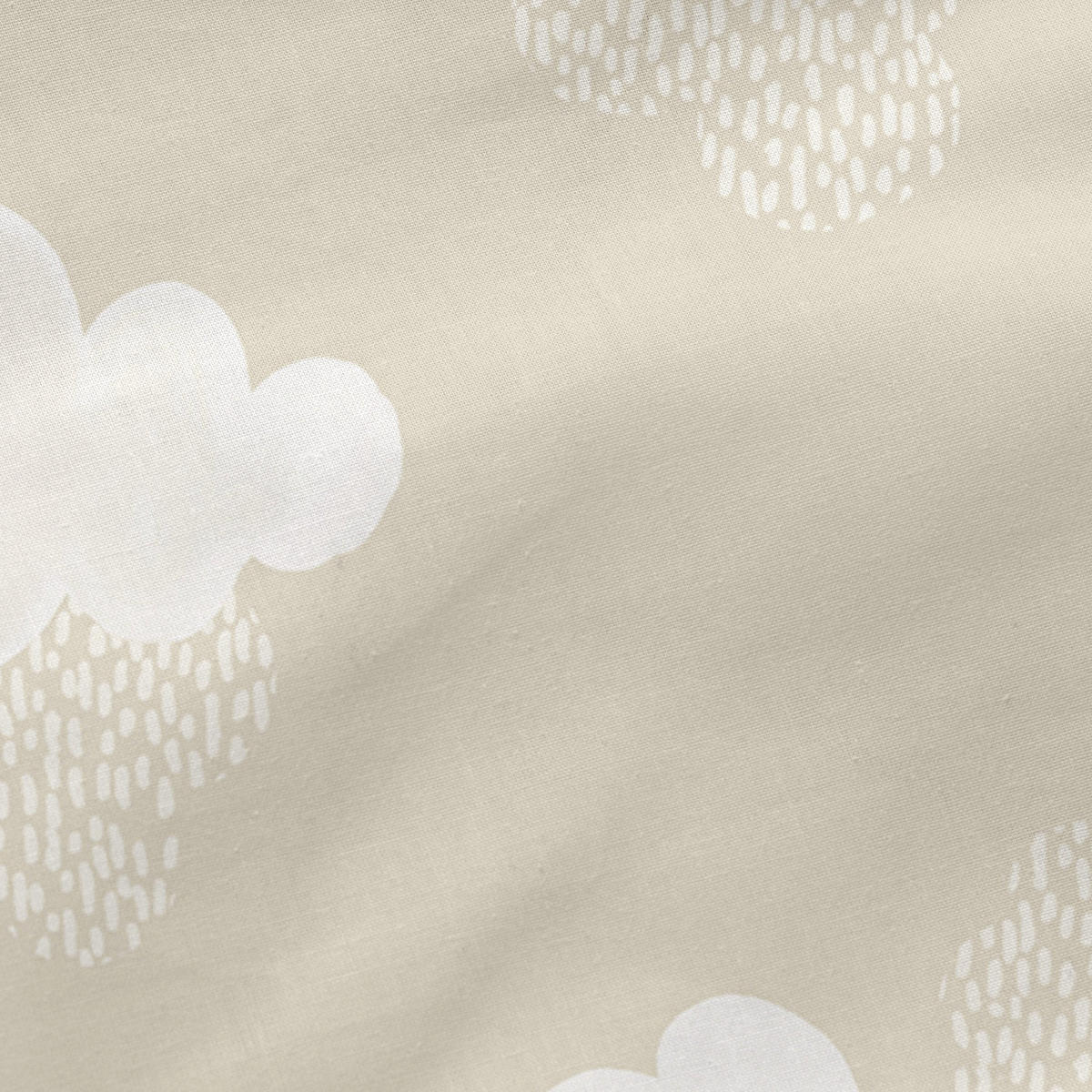 NORDIC-SACK clouds 105x200 cm ohne füllung beige - Beige, Textil (105/200cm) - Happy Friday