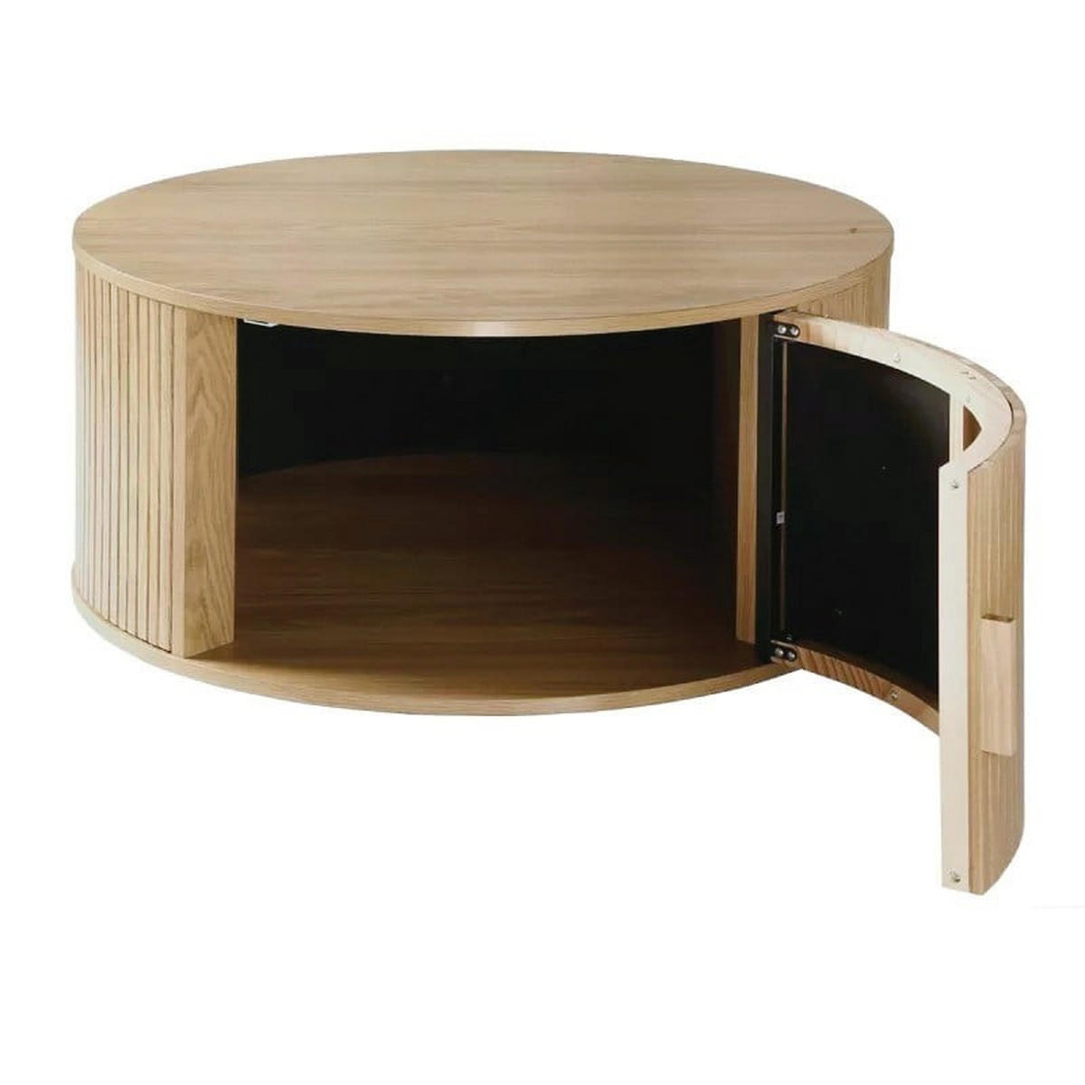 COUCHTISCH mit stauraum - ernest 75/75/35,5 cm - Eschefarben, Holzwerkstoff (75/75/35.5cm) - Calicosy