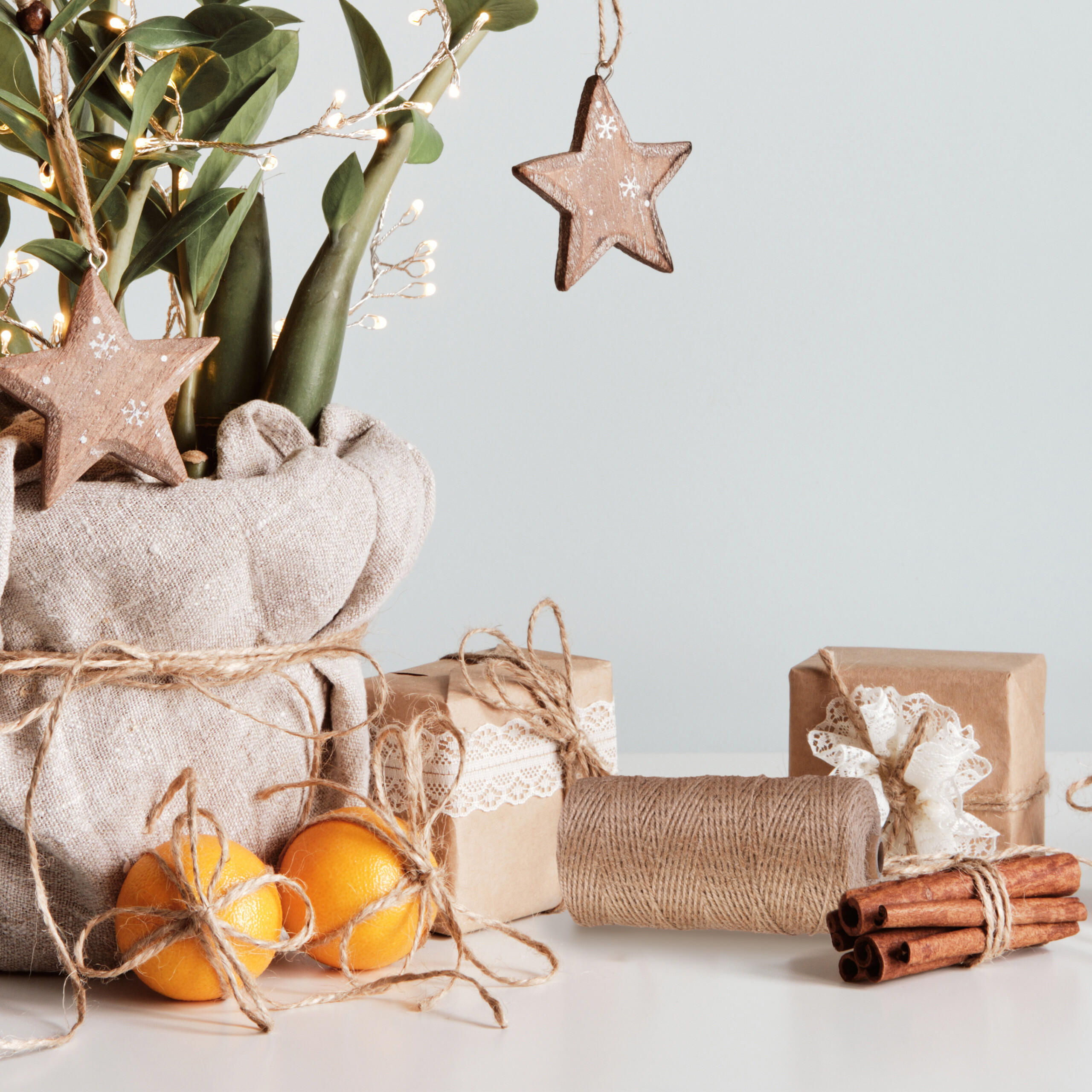 JUTESCHNUR - Hellbraun, Textil (11/11/15cm) - Relaxdays