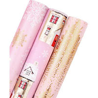 GESCHENKPAPIER 3-teiliges Set 43,2 cm x 3 m Rosa Gold - Multicolor, Papier (4/44/10cm)