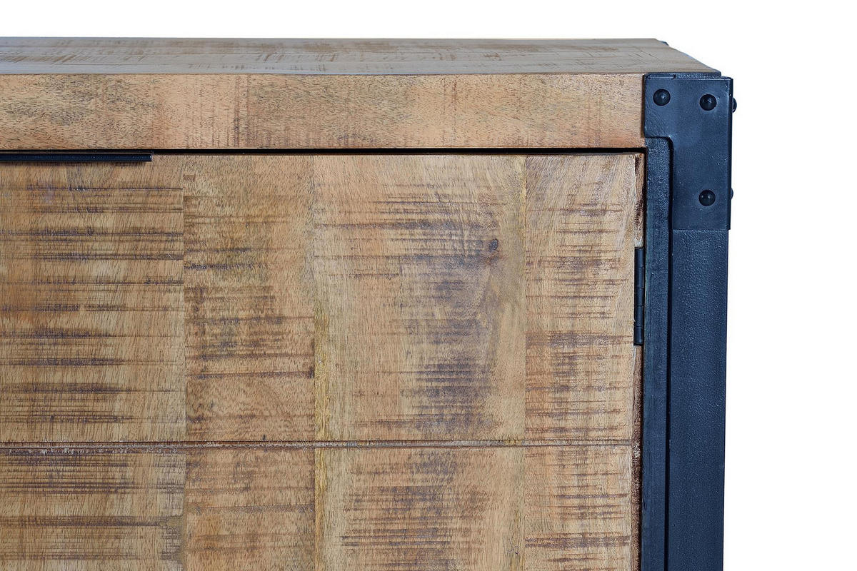 SIDEBOARD mit 2 Türen und 3 Schubladen aus Mangoholz - Braun, Holz (45/80/180cm) - Giner y Colomer