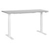 SCHREIBTISCH grauweiß 160/72 cm elektrisch höhenverstellbar Destin III - Weiß/Grau, Holz (72/160/63cm) - Beliani