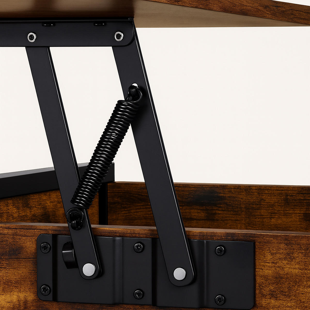 COUCHTISCH - Braun, Holzwerkstoff/Metall (50/100/63cm) - Relaxdays