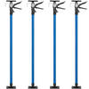 TELESKOPSTÜTZEN 4er Set, mit Schnellspannsystem, blau - Blau, Textil - tectake