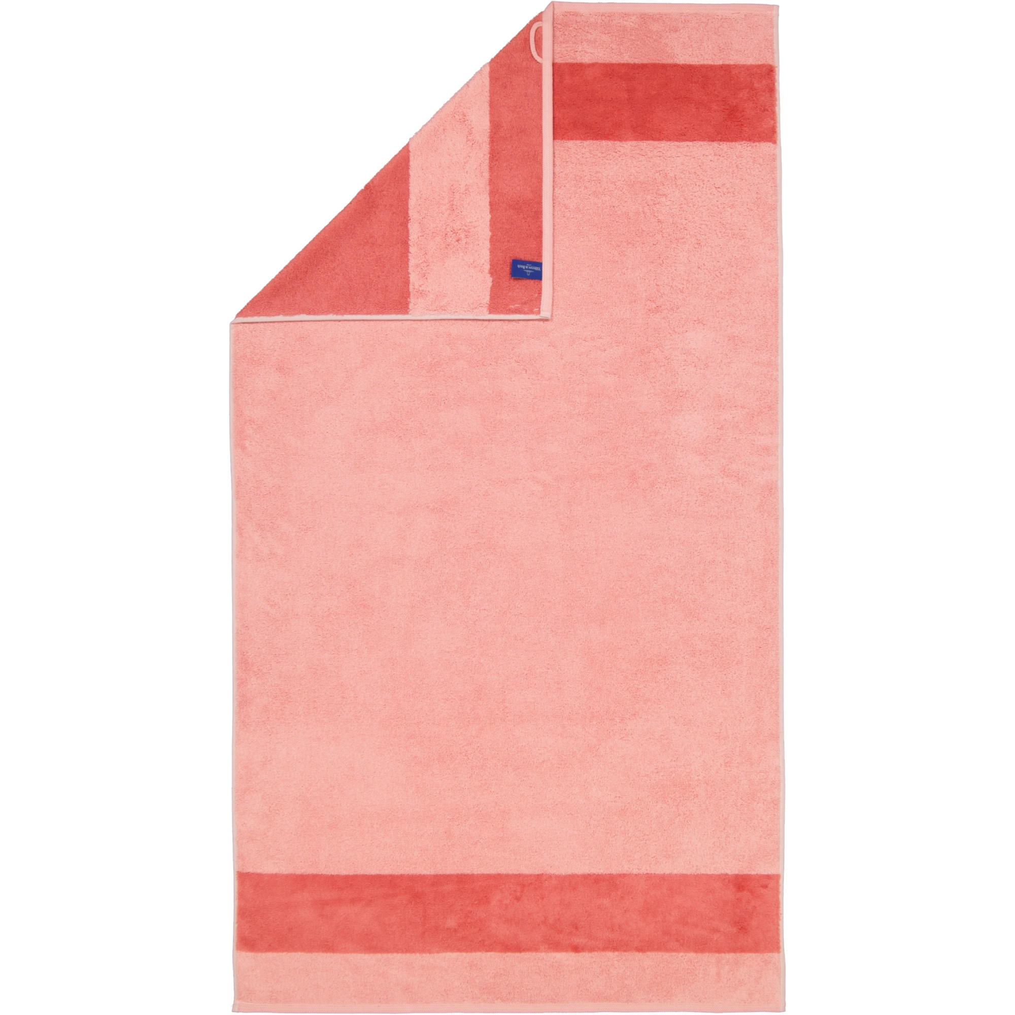 HANDTÜCHER LUXURY DOUBLE 2560 CORAL - 22 - Rot, Textil (80/150cm) - Julius Zöllner