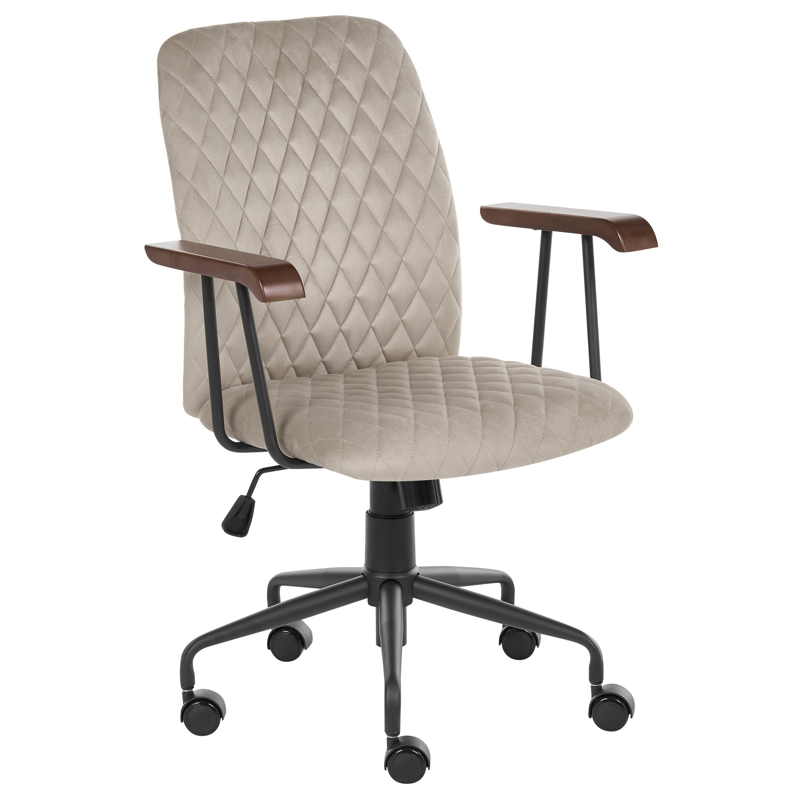 Beliani Bürostuhl Taupe 60x90x60 cm