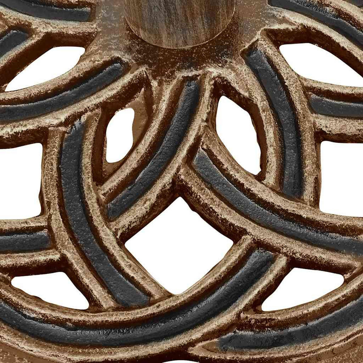 SONNENSCHIRMSTÄNDER Bronzen 44/44/31 Cm Gusseisen - Braun, Metall (44/44cm) - vidaXL