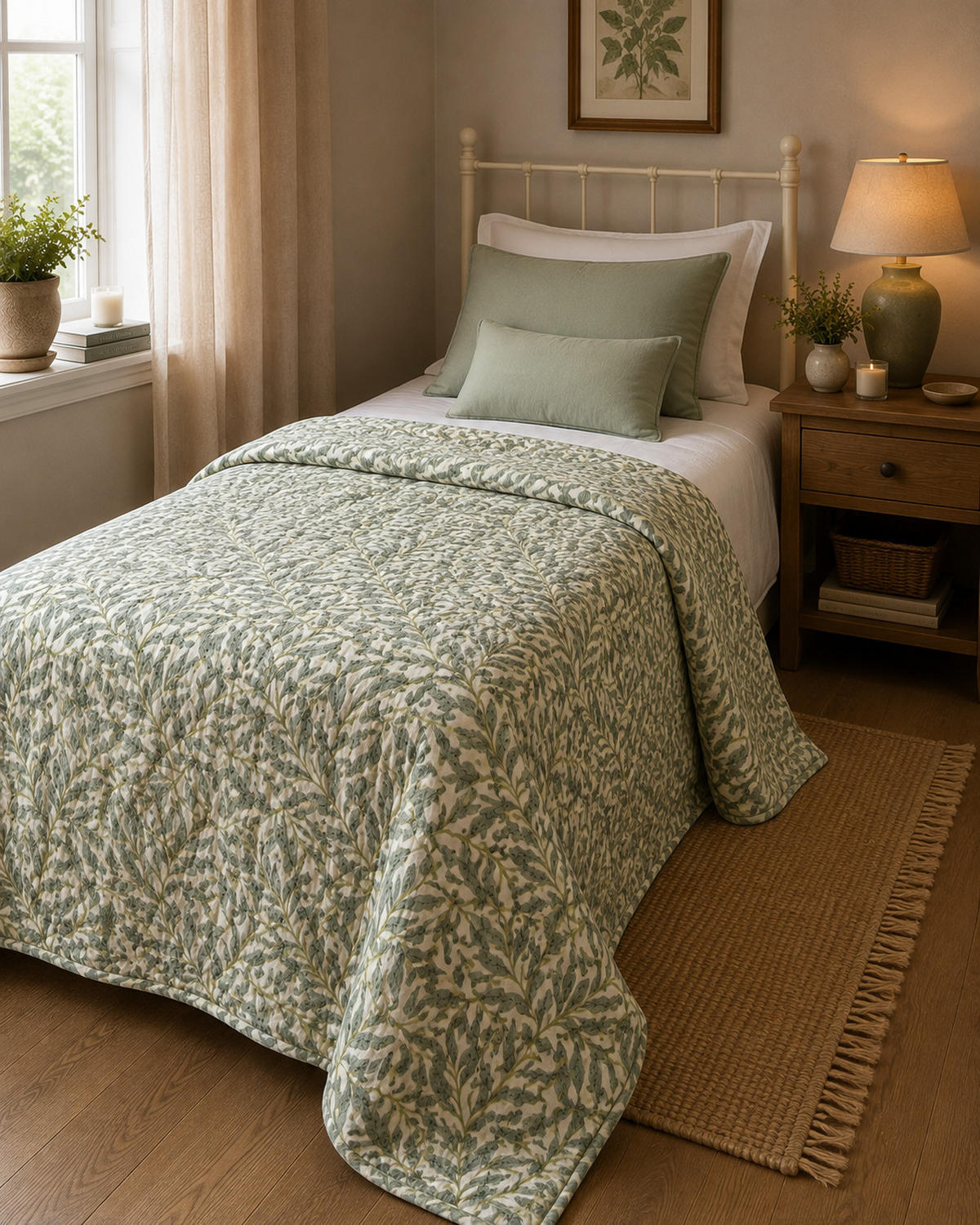 WOHNDECKE Baumwolle 140x180 cm Quilt-Optik – Gesteppt, Weich & Modern - Multicolor, Naturmaterialien (140/180cm) - AU Maison