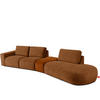 5-SITZER ECKSOFA ZUCCO Chenille rechts, Kupfer - Kupferfarben, Textil (430/84/105cm) - KONSIMO®