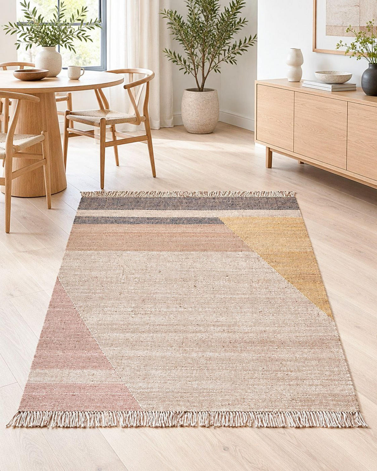 KORTLUGGAD MATTA Samlar 200/140 cm - Brun, Naturmaterial (140/200cm) - Beliani