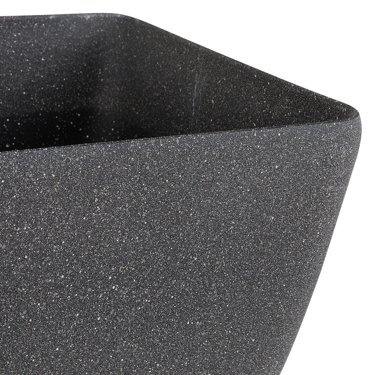 BLUMENTOPF hellgrau rechteckig 74/32/45 cm Baris - Hellgrau, Stein (45cm) - Beliani