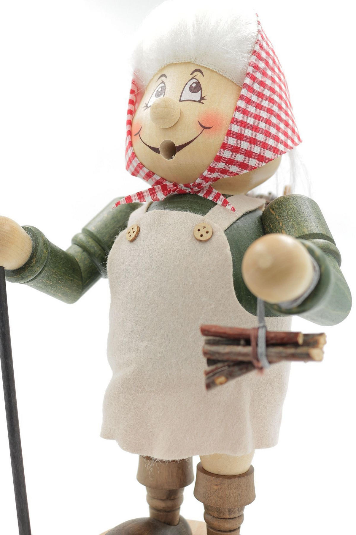 RAUCHFIGUR Wichtel Reisigfrau 32 cm - Multicolor, Holz (15/29/0.1cm)