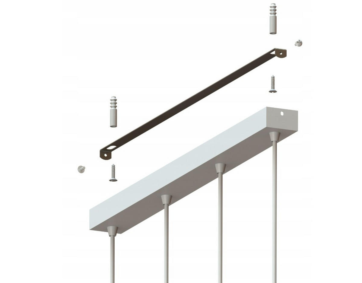 PENDELLEUCHTE ECRU II - Beige/Goldfarben, Glas/Metall (80/14/100cm) - kiki design