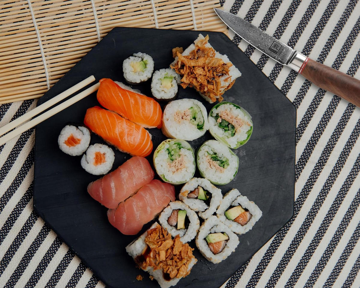 OFFICEMESSER 9,5 cm - Nussbaumfarben, Holz/Metall (20cm) - Zayiko