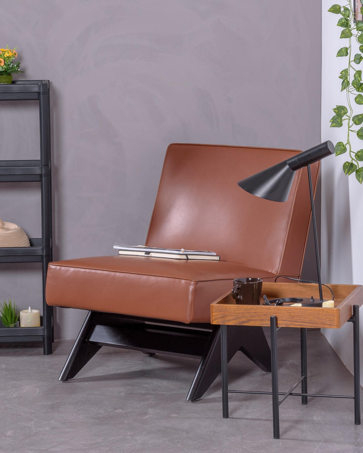 SESSEL Kunstleder, Leder Braun - Braun, Textil (62/79/80cm) - Nest Dream
