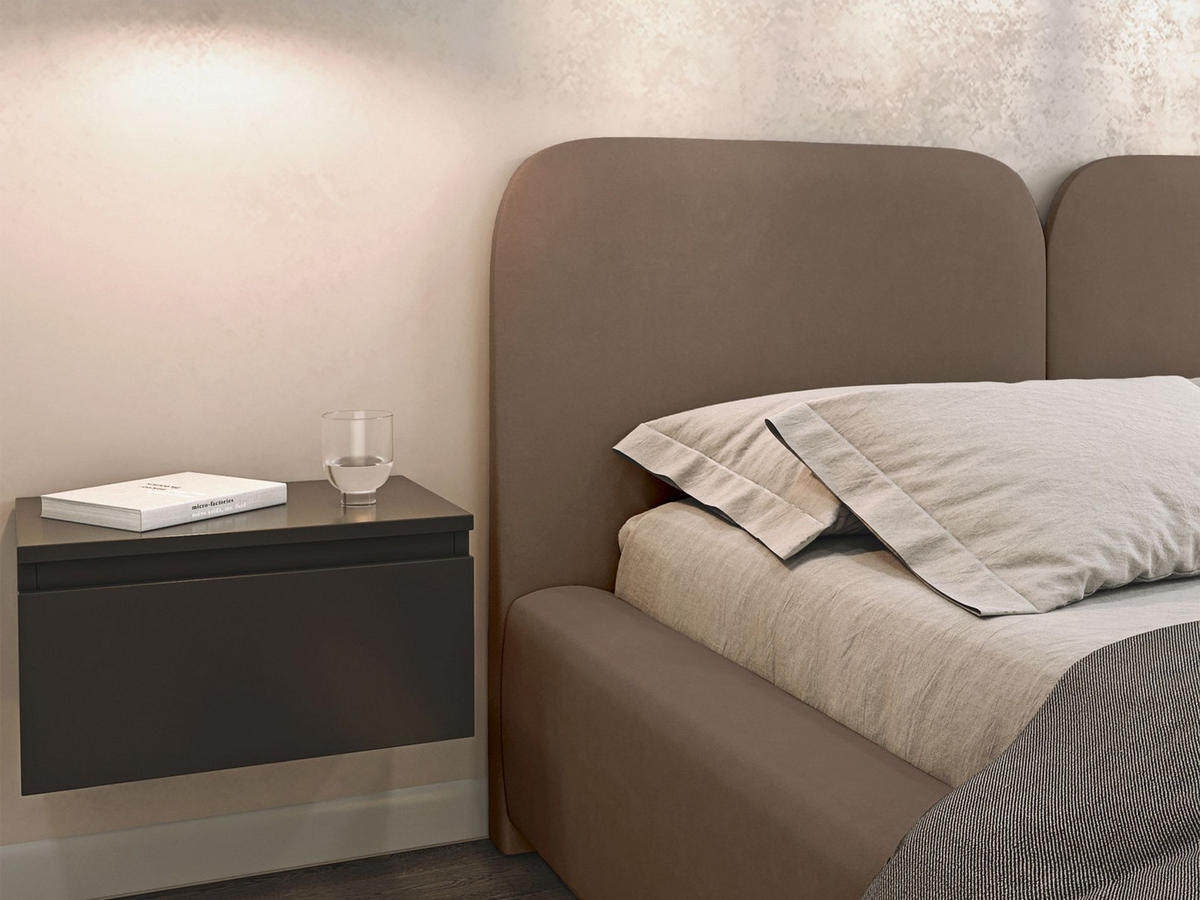 POLSTERBETT Comoves 160x200 Braun mit Veloursbezug - Braun, Textil (160/200cm) - Selsey