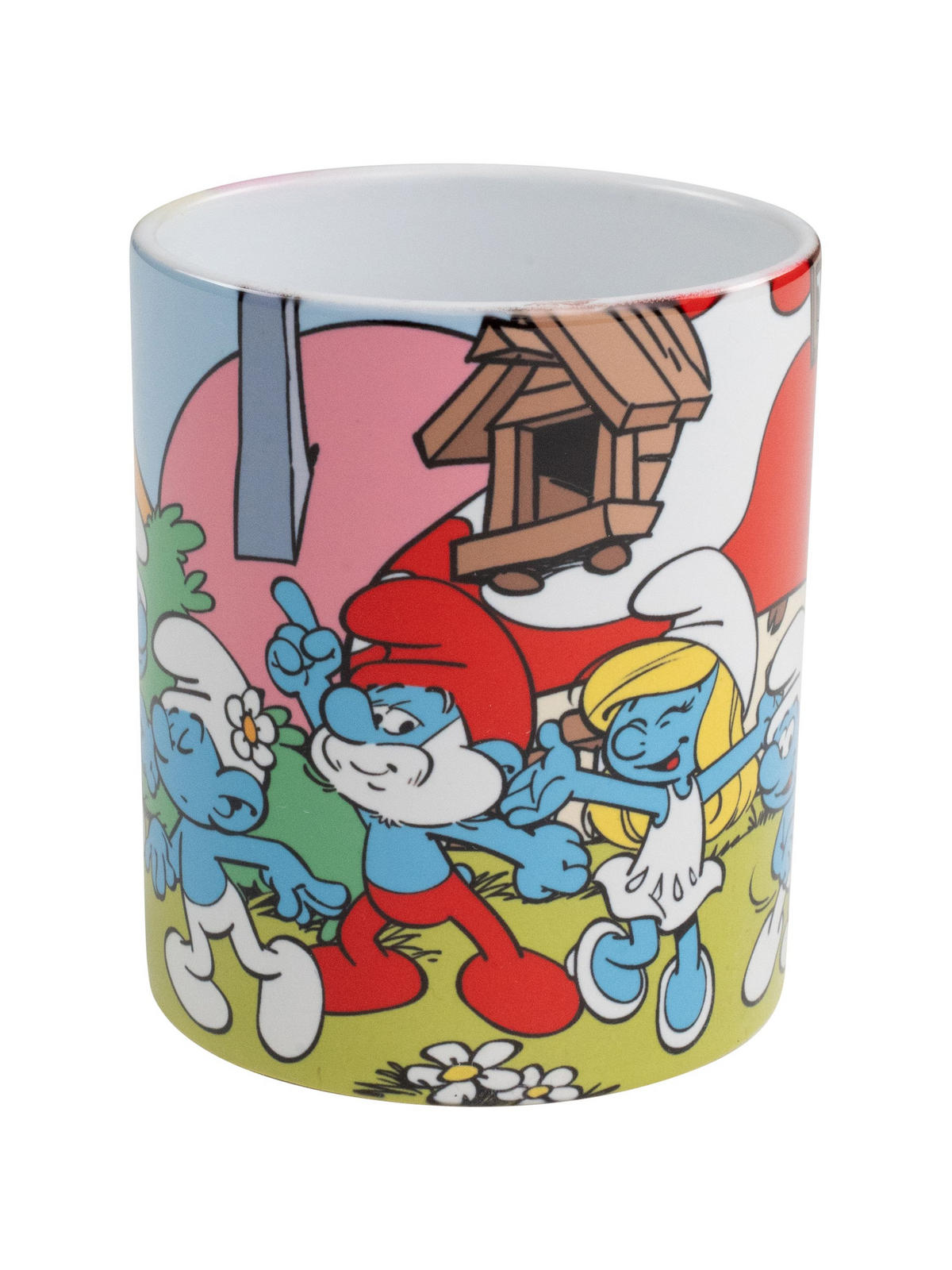 BECHER Die Schlümpfe Schlumpfhausen Mehrfarbig 320 ml - Multicolor, Keramik (0.32L) - United Labels
