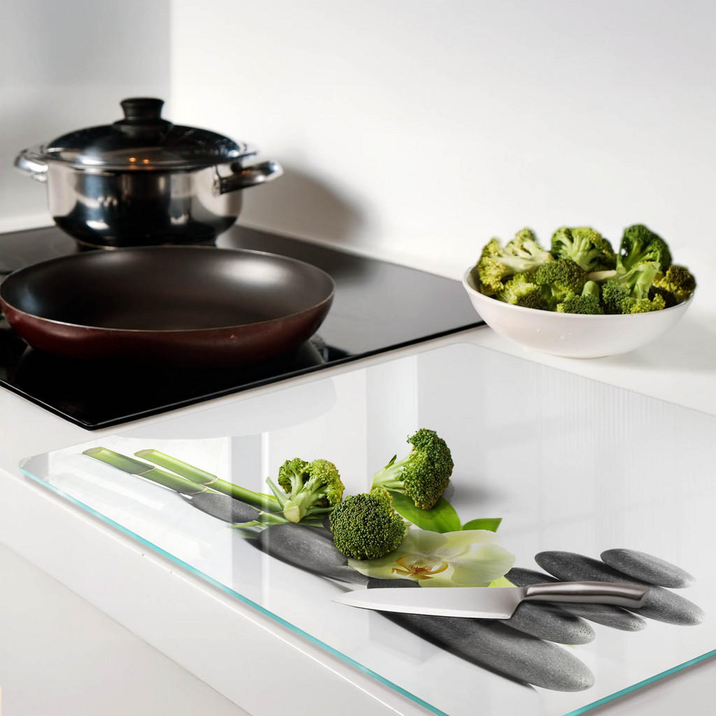 Thumbnail - Tulup Glasplatte, Mehrfarbig, Glas, 60x0.4x52 cm, Küchen, Küchenelektrogeräte, Herde, Herdabdeckplatten