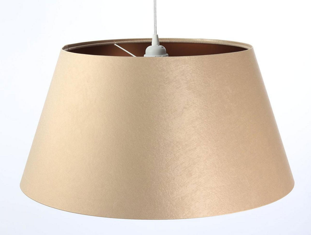 HÄNGELEUCHTE Kupfer 50/27 cm - Beige, Kunststoff (50/1.3/27cm) - ONZENO