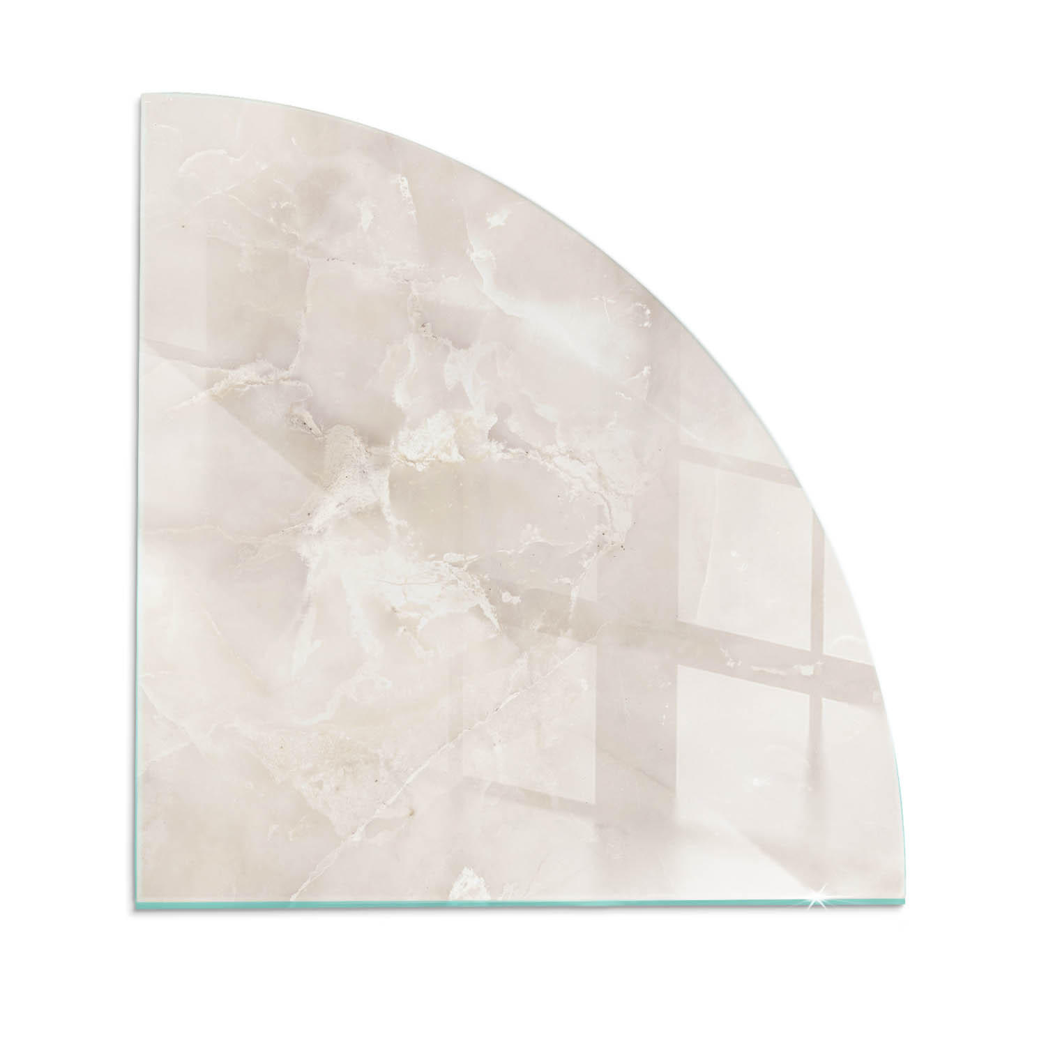 ArtPrintCave Glasplatte Creme 100x100x0.4 cm