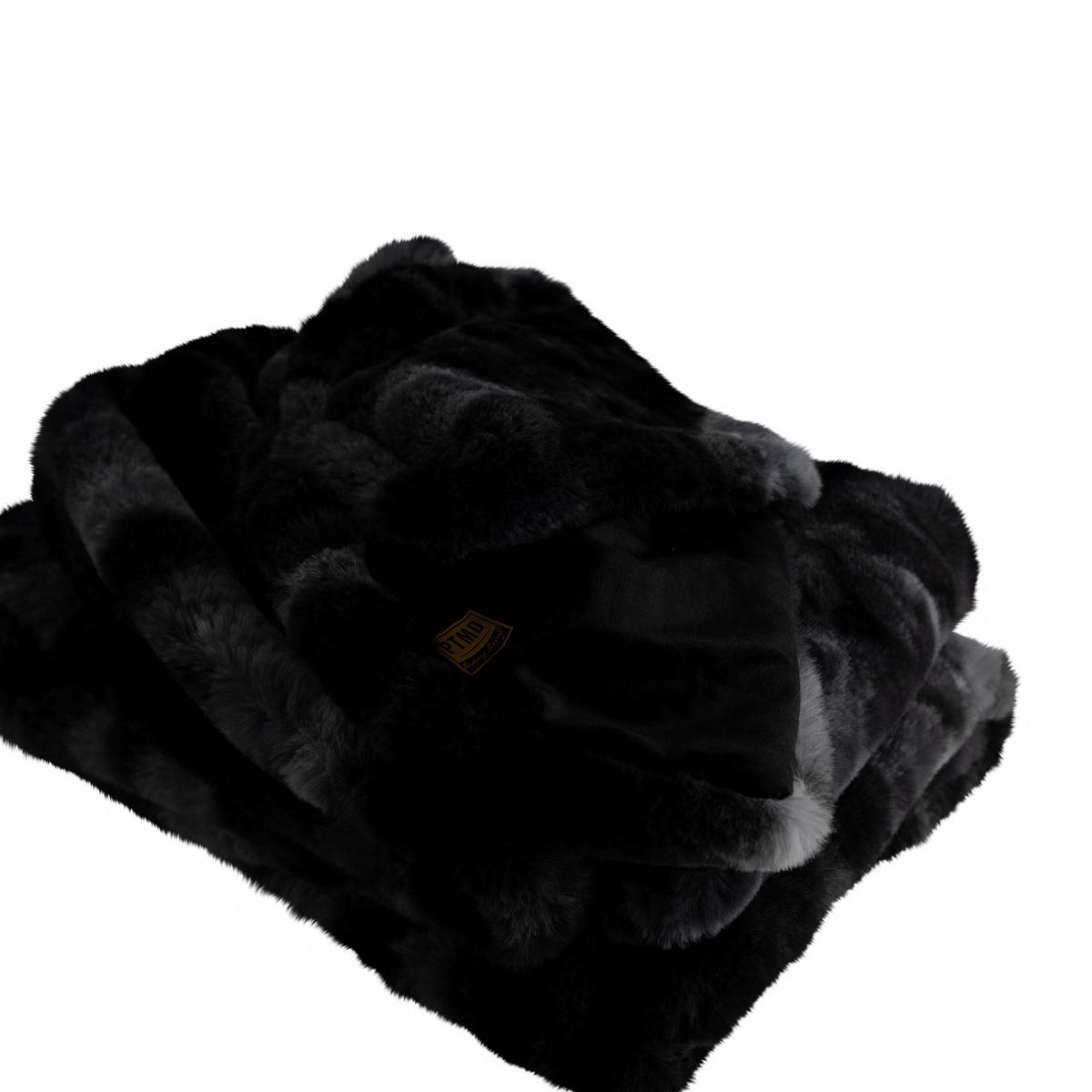 PLAID Linde Schwarz 150/200/2cm - Schwarz, Textil (200/150cm) - PTMD Collection