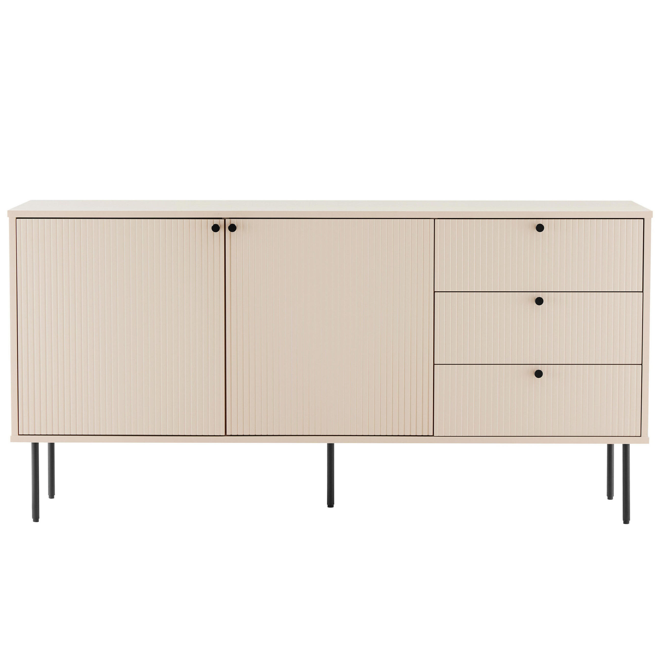 Thumbnail - Oviala Sideboard, Beige, Holz, Rechteckig, 40x75x150 cm, Wohnzimmer, Kommoden & Sideboards, Sideboards