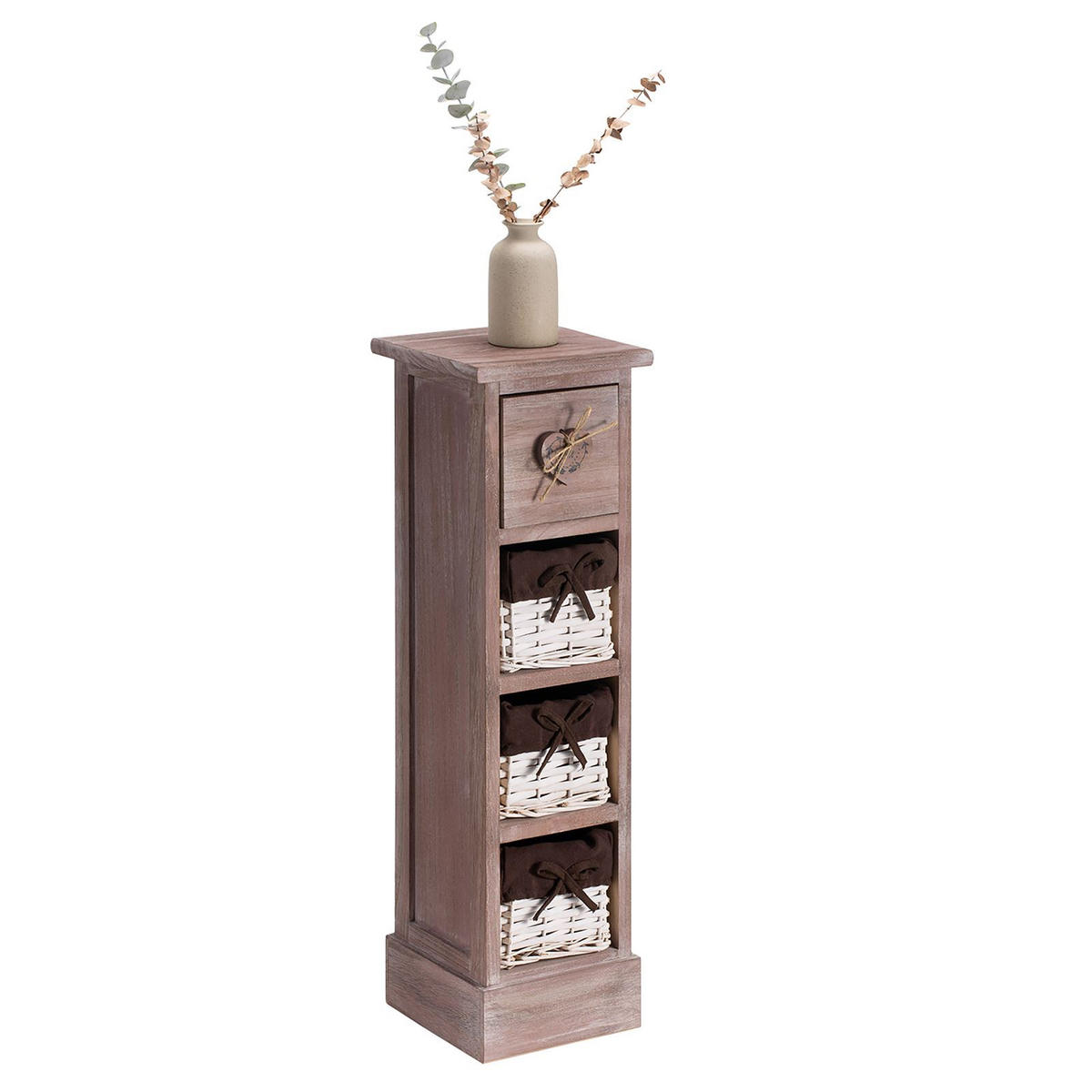 KOMMODE FLOWER - Braun, Holz (20/70/20cm) - CARO-Möbel