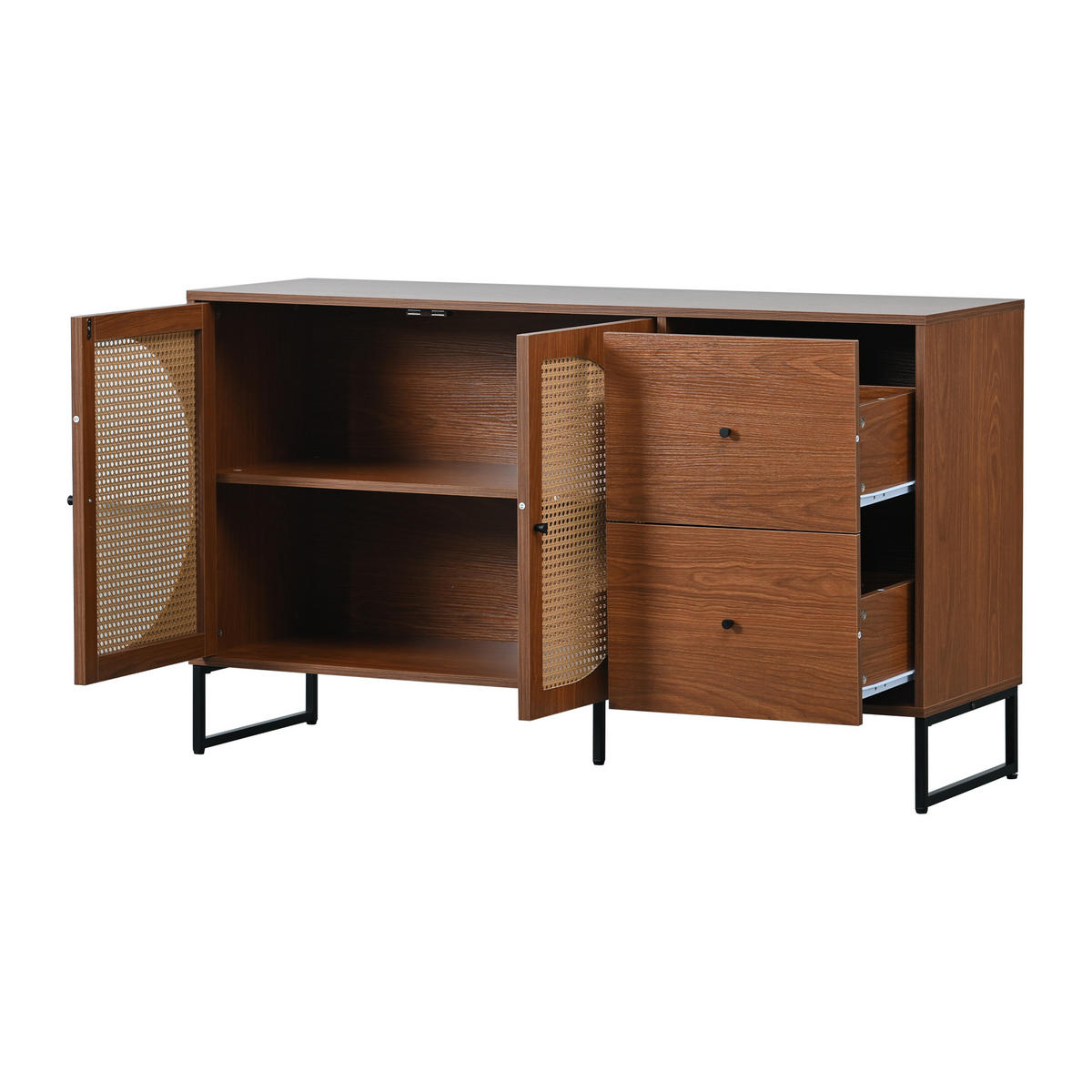 SIDEBOARD Braun 130/40/75CM - Braun, Holzwerkstoff (40/75/130cm) - Urban Meuble