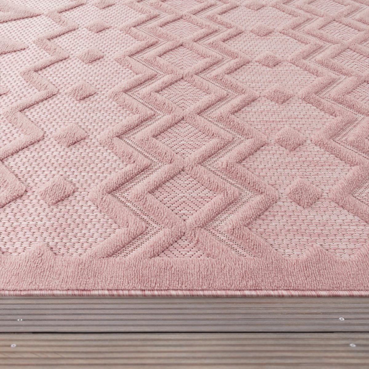 OUTDOORTEPPICH 60/100 cm Livorno 671 - Pink, Textil (60/100cm) - Paco Home