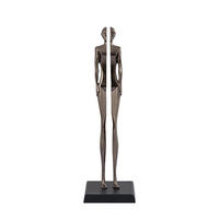 SKULPTUR Ilsee Silber 18/18/62cm - Silberfarben, Metall (18/62/18cm) - PTMD Collection